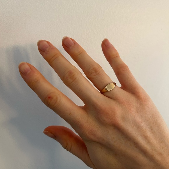 Handmade Jewelry - Handmade Solid 10k Gold Signet Ring